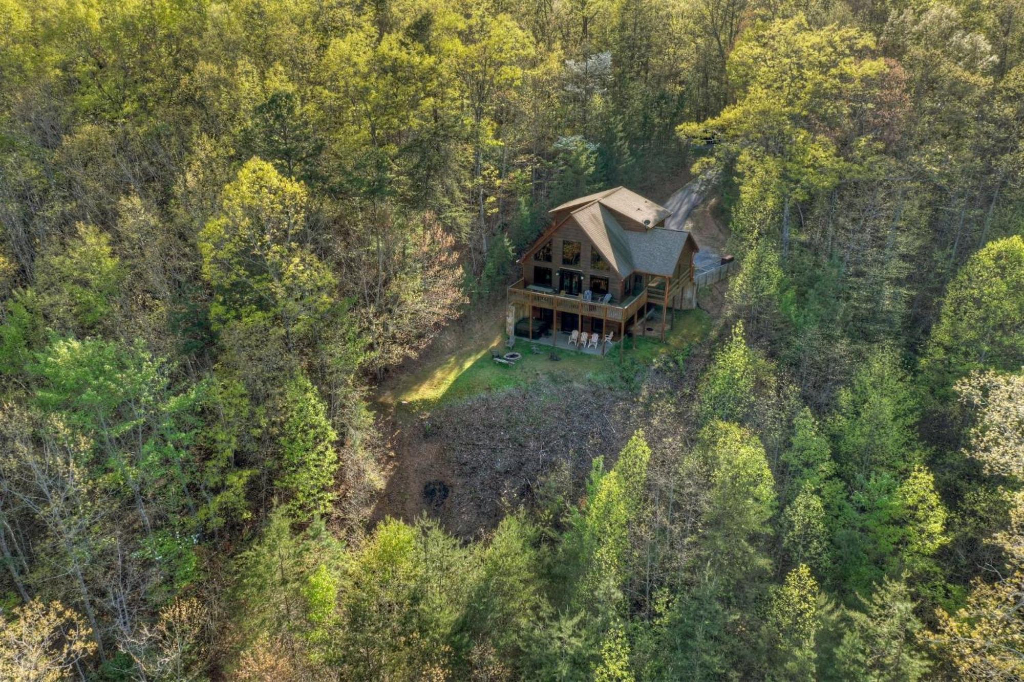 The View Sweeping Mountain Views Gas Fireplace Game Room Hot Tub Blue Ridge Eksteriør billede