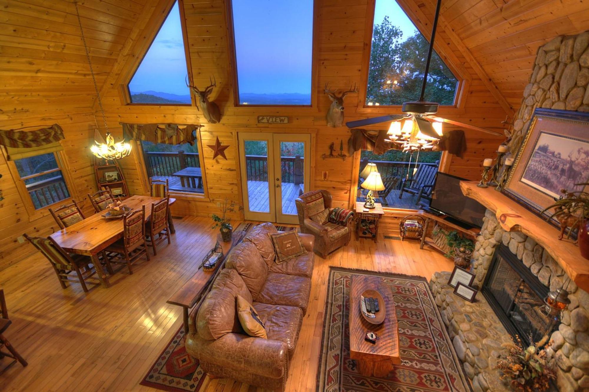 The View Sweeping Mountain Views Gas Fireplace Game Room Hot Tub Blue Ridge Eksteriør billede