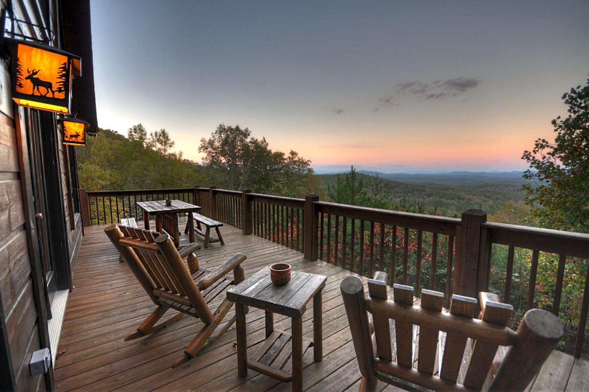 The View Sweeping Mountain Views Gas Fireplace Game Room Hot Tub Blue Ridge Eksteriør billede