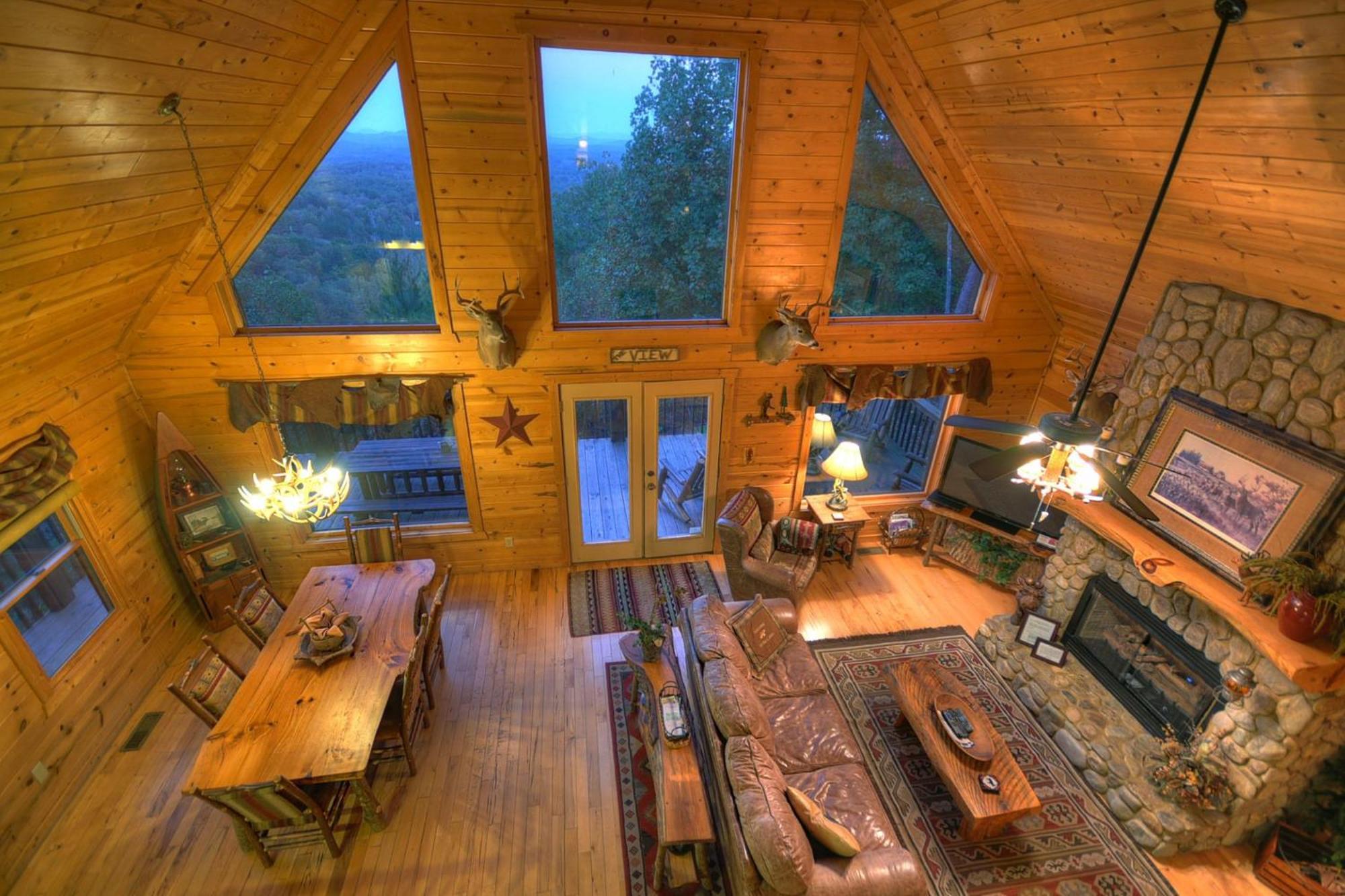 The View Sweeping Mountain Views Gas Fireplace Game Room Hot Tub Blue Ridge Eksteriør billede